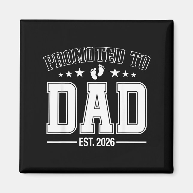Bli Far Est 2026 Snart Pappa Papporsdag Magnet (Framsidan)