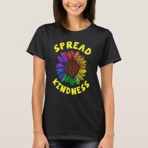 Bli färgfull för Spread Kindness-blomma T Shirt