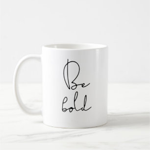 Bli fet svart teckensnitt kaffemugg
