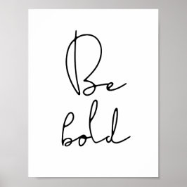 Bli fet svart teckensnitt poster