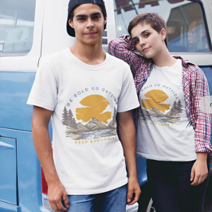 Bli fetstilt utanför Vintagen Utforska Behålla T Shirt