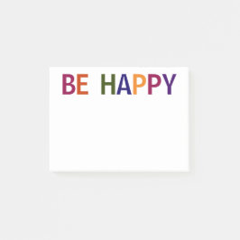 Bli flerfärgad i Lycklig 4 x 3 Post-it Block