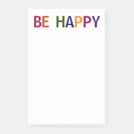 Bli flerfärgad i Lycklig 4 x 6 Post-it Block