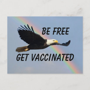 Bli fri från vaccinerade från amerikanska Örn Vykort