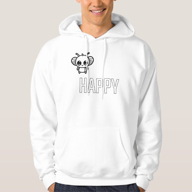 Bli Glad :) Hoodie (Framsida)