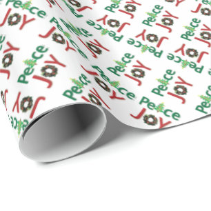 Bli glad och frid text presentpapper