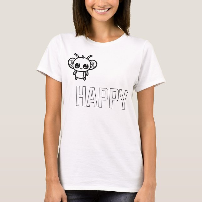 Bli Glad :) T Shirt (Framsida)