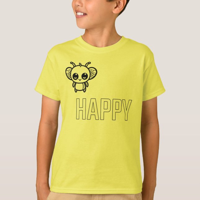 Bli Glad :) T Shirt (Framsida)