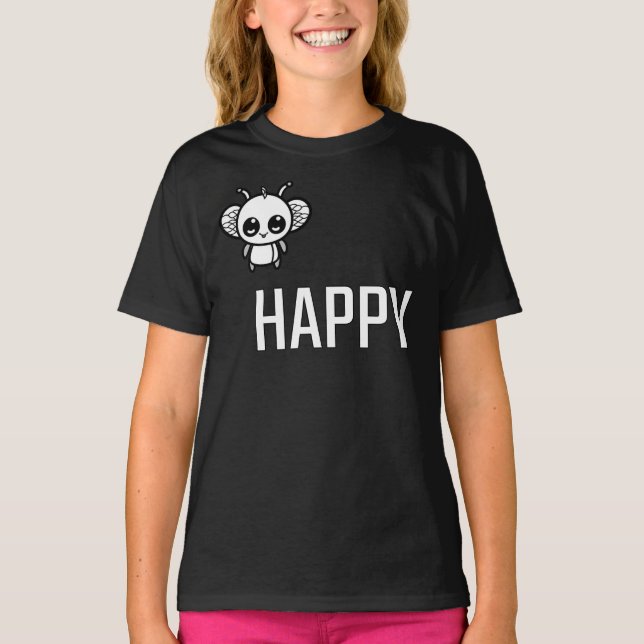 Bli Glad :) T Shirt (Framsida)