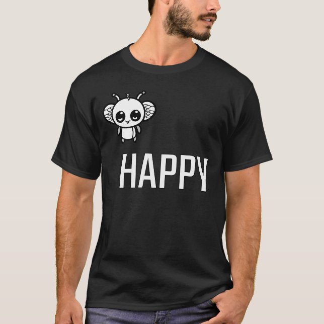 Bli Glad :) T Shirt (Framsida)