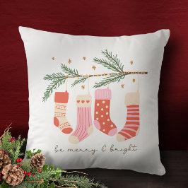 Bli god och lätt röd och vit jul-Helgdag Kudde