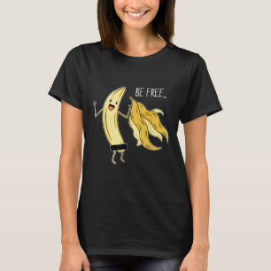 Bli gratis Banana Graphic Fruit Älskare Freedom H T Shirt