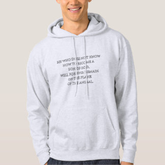 Bli Guds son - djup andlig-citattekal Hoodie