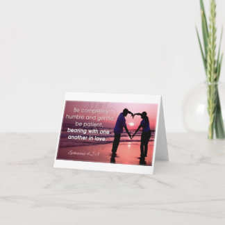 Bli helt ödmjuka och mjuka Ephesian 4:2-3 Kort