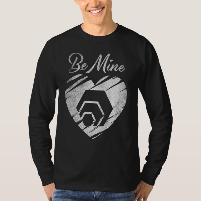 Bli Hex Coin Valentine Crypto Token Cryptocurr T Shirt (Framsida)