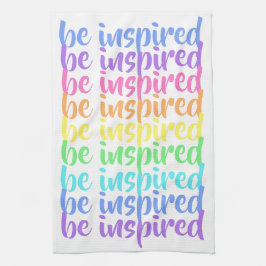 "Bli inspirerad", Rainbow Kitchen Towel Kökshandduk