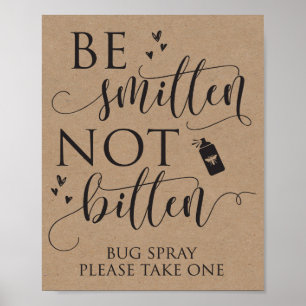 Bli inte biten Bröllop-dekortecken för Kryp Spray Poster