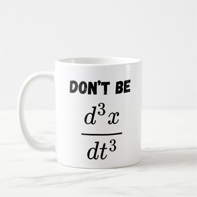 Bli inte den tredje Idiot Math Student Teach Kaffemugg (Vänster)