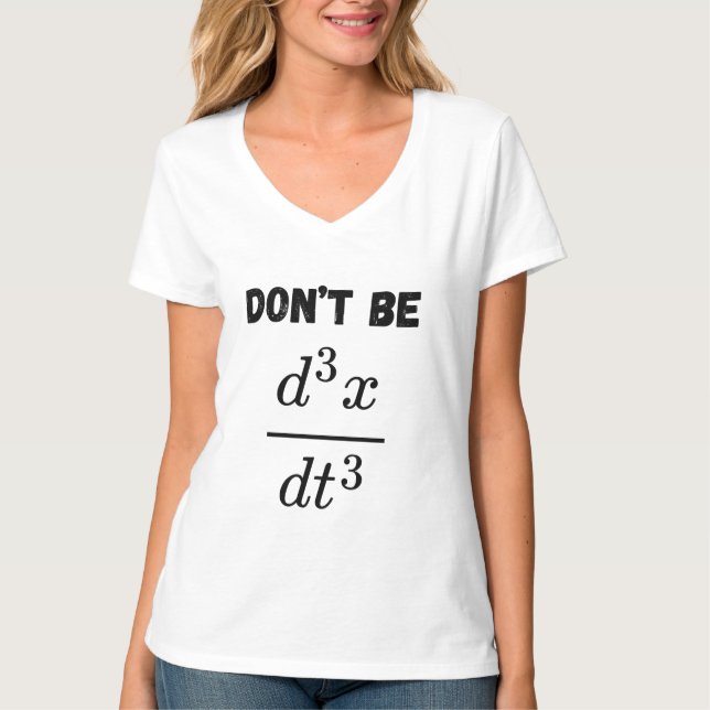 Bli inte den tredje Idiot Math Student Teach T Shirt (Framsida)