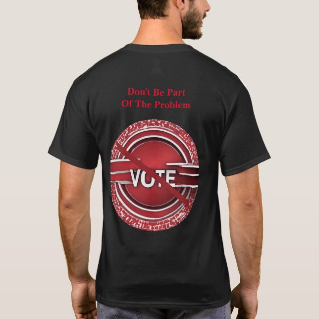 Bli inte en del av problemet t shirt (Baksida)