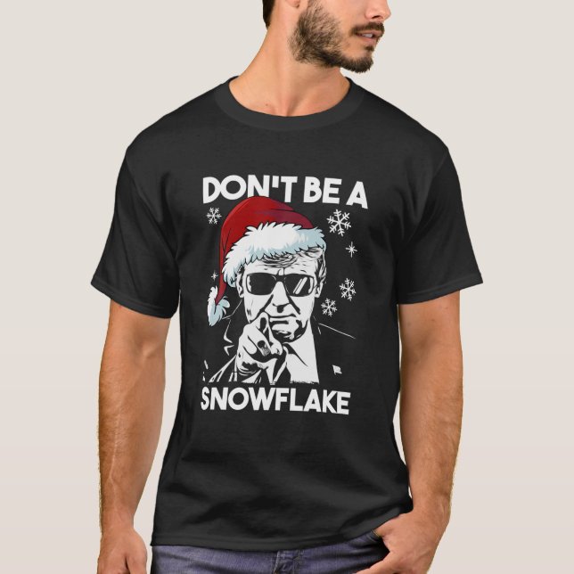 Bli inte en snöflammande jultomtrump Vuxen Sw T Shirt (Framsida)