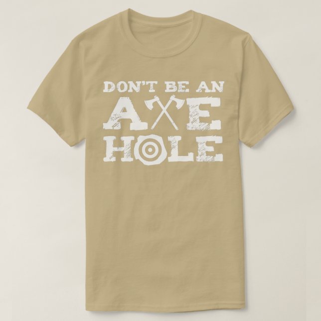 Bli inte ett axellack, ax-dragande. t shirt (Design framsida)