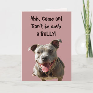 Bli inte ett Bully Get Well Card Kort