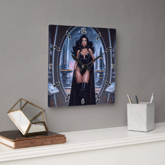 Bli inte lurad av hennes arvsel av Xzendor7 Fyrkantig Klocka