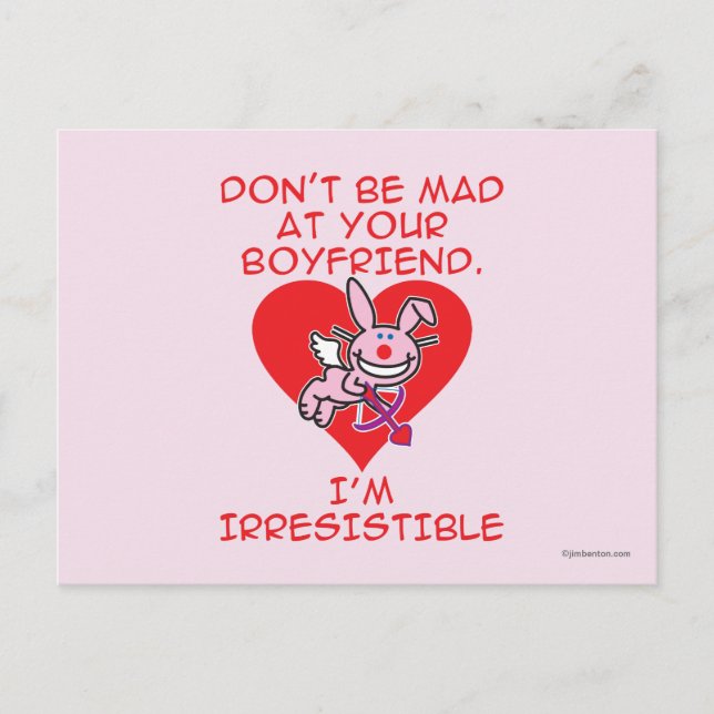 Bli inte mad vykort (Framsida)