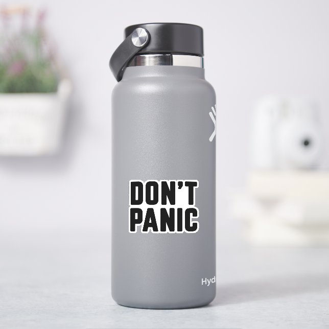Bli inte panikslagen klistermärken (HydroFlask)