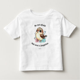 Bli inte rädd för Sparrow Bible Småbarn T-shirt
