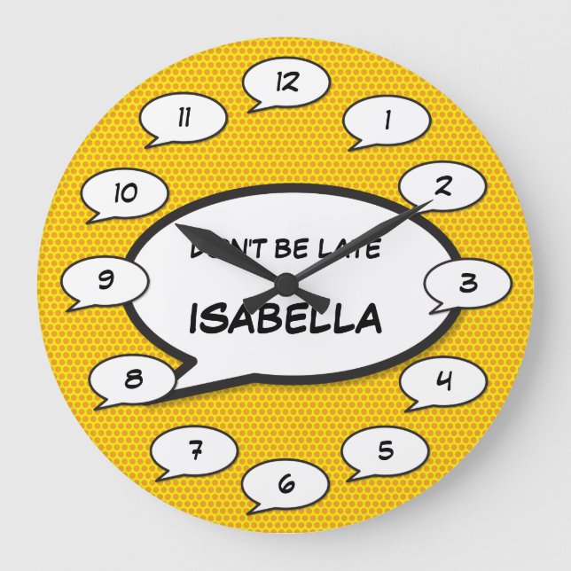 BLI INTE SENARE Bok-popup-bild i Tecknad Stor Klocka (Framsida)