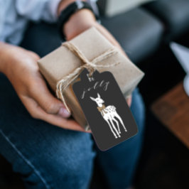 Bli Jolly Hjort Black-Juletiketter Presentetikett