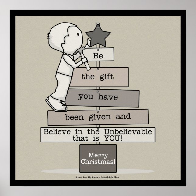 Bli Julgran (Tan) Poster (Framsidan)