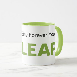 Bli läder för unga enkla typografer mugg