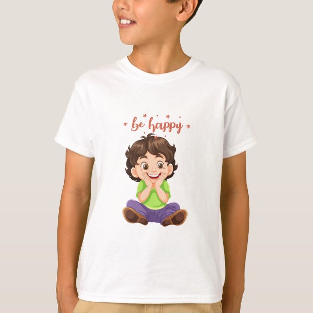 Bli Lycklig T Shirt (Framsida)