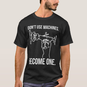 Bli Maskin - Lustigt Tecknad Strongman Lyfts T Shirt