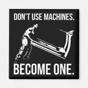 Bli Maskin - Tecknad, Starman, Treadmill Magnet