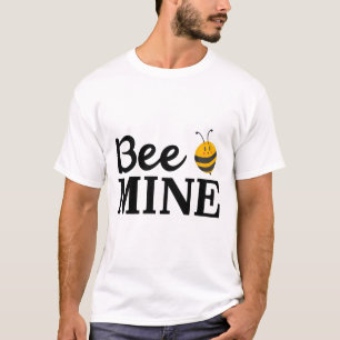 Bli min Alla hjärtans dag T-shirt – Söt bin pun äl