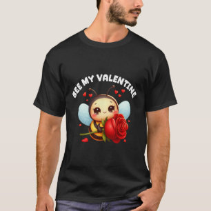 Bli min älskling Alla hjärtans dag T-shirts med bi