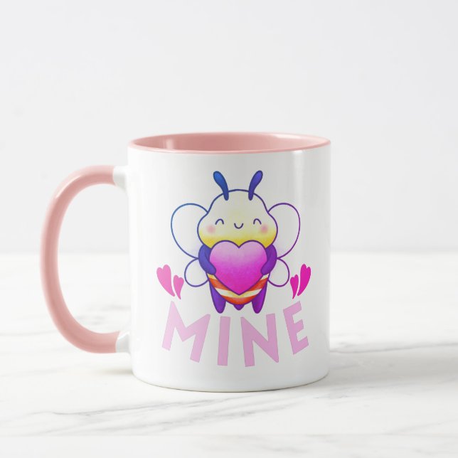 BLI MIN - BLIR MIN FUNNY ALLA HJÄRTANS DAG MUGG (Vänster)