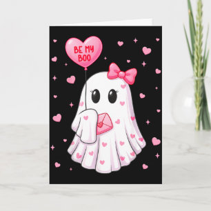 Bli Min Boo Hjärta Boo Spöke Alla Hjärtans Dags Ou Kort