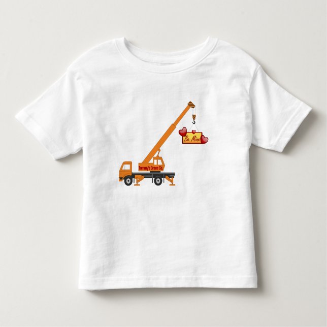 "Bli min" Boys Valentine T-shirt (Framsida)