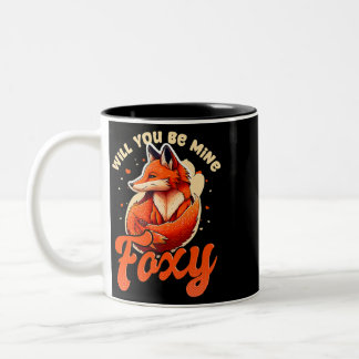 Bli min Foxy-design Fox Valentine 177 Två-Tonad Mugg