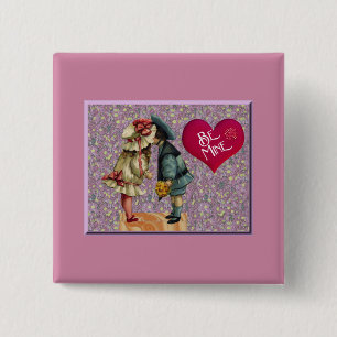 "Bli min" Sweet Nostalgic Valentine Knapp
