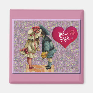"Bli min" Sweet Nostalgic Valentine Magnet