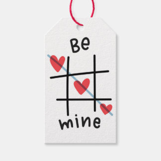Bli min Tic Tac Toe Valentine Day Gift-Märkre Presentetikett