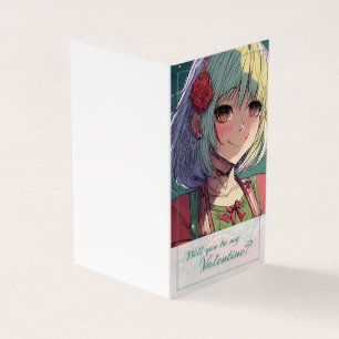 Bli min Valentine i Manga Stil 33420 Kort