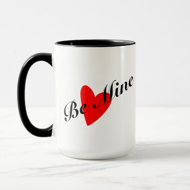 Bli Mine Valentines Dag Kaffe Mugg, Perfekt Gift Mugg (Vänster)