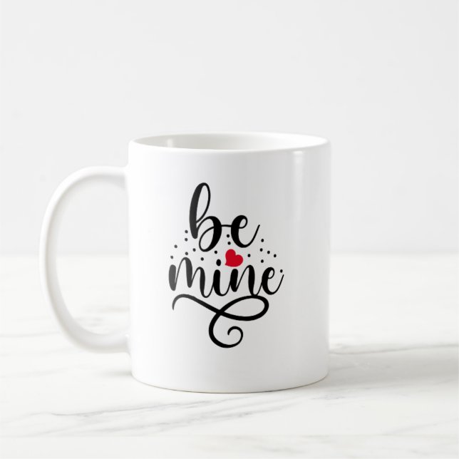 Bli mitt Cute Kärlek-design Kaffemugg (Vänster)